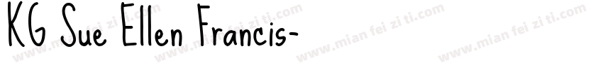 KG Sue Ellen Francis字体转换